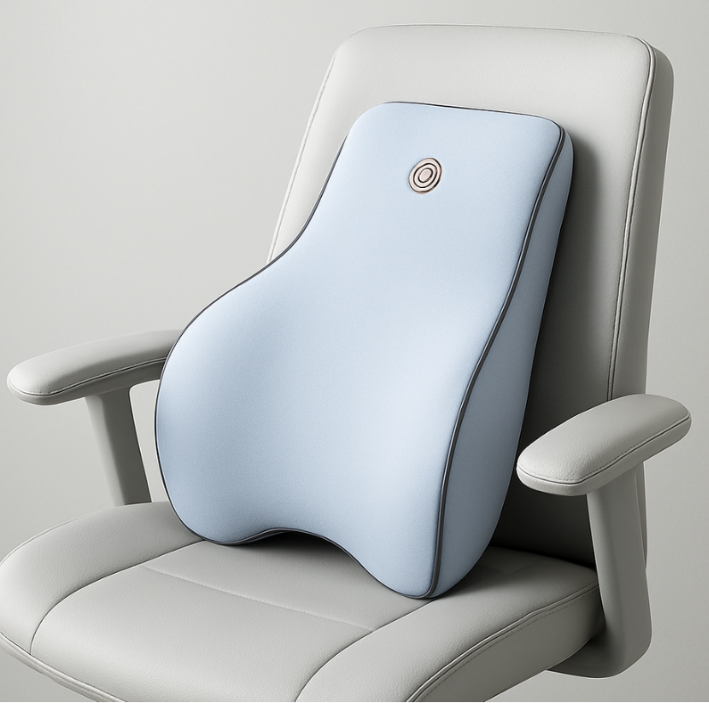 The "Restwell" — Memory Foam Lumbar & Headrest Cushion