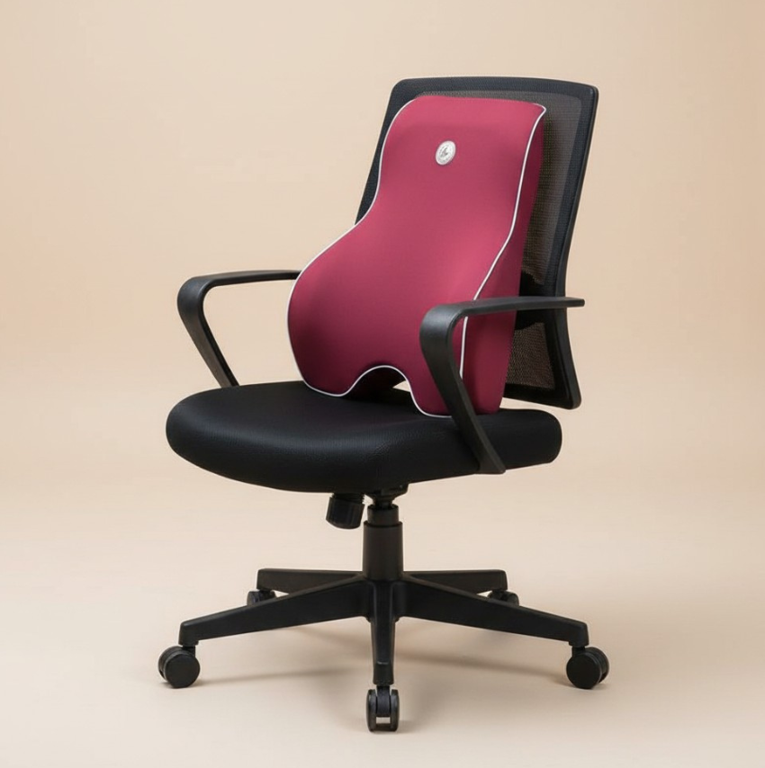 The "Restwell" — Memory Foam Lumbar & Headrest Cushion
